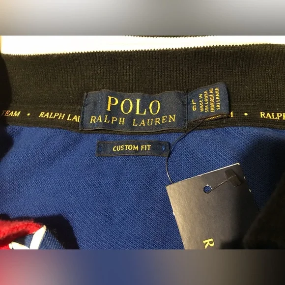 Vintage RALPH LAUREN POLO BLACKWATCH TEAM RUGBY Custom Shirt L Rlpc Rlx Sport x - Picture 3 of 16